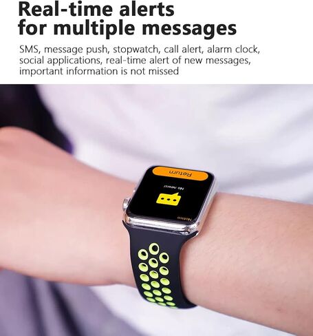 Smart Watch for Android & iOS Phones, Smartwatch 2.09 Touchscreen Activity Tracker with Sleep Monitor Pedometer Fitness Tracker Compatible with iPhone for Kids Women Men (Rainbow Black) in Saudi Arabia