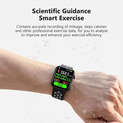 Smart Watch for Android & iOS Phones, Smartwatch 2.09 Touchscreen Activity Tracker with Sleep Monitor Pedometer Fitness Tracker Compatible with iPhone for Kids Women Men (Rainbow Black) in Saudi Arabia