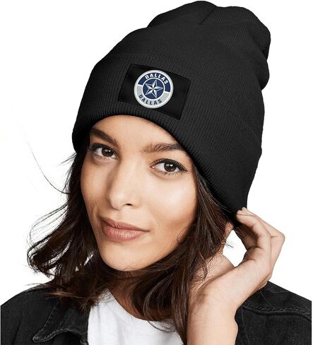 Dallas Beanie for Men Women Skull Cap Youth Football Knit Hat Beanies Winter Hat Fans Gifts Apparel in Saudi Arabia