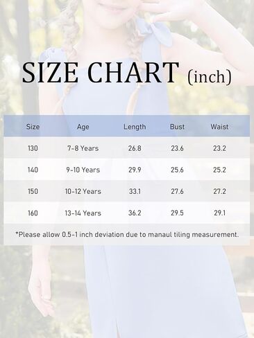 Girls Spaghetti Strap Dresses Summer Square Neck Belted Ruffle Split Midi Dress 7-14 Years in Saudi Arabia