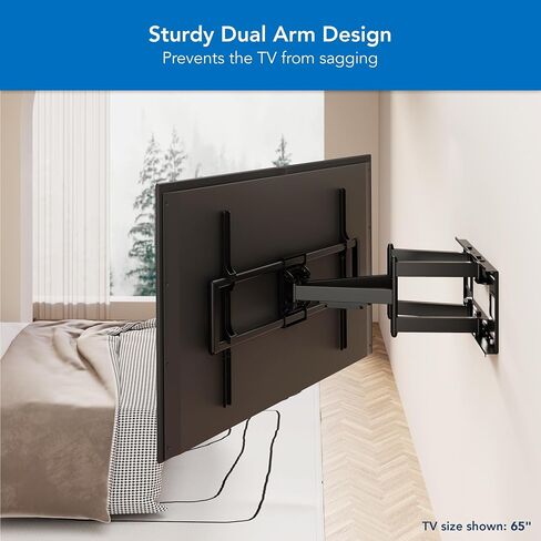Mount-It! Heavy Duty XXL Full Motion TV Wall Mount for Extra Large TVs, max VESA 900x600, Holds up to 264lb, Swivel Tilt Extension Adjustable TV Mount for 60", 65", 70", 75", 80", 85", 90", 100 inch+ in Saudi Arabia