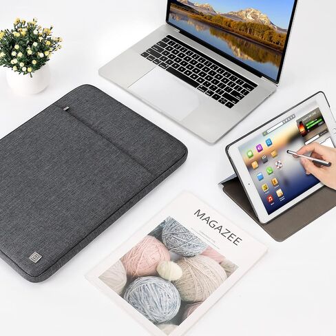 حقيبة كمبيوتر محمول DOMISO مقاس 15.6 بوصة مقاومة للماء لجهاز 15.6 بوصة Yoga 730 IdeaPad 530S ThinkPad L580/Flex 4 5/ASUS ROG Zephyrus GX501/Dell New Latitude 3590/HP EliteBook، أسود in Kuwait