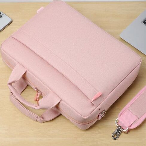 14-15 Inch Laptop Case with Shoulder Strap for Lenovo Flex 14,HP Chromebook 14/HP Stream 14,Acer Spin 3, Dell Inspiron 14, LG Gram 14, 14" Lenovo Dell Asus HP Acer Chromebook 14 inch Laptop Bag(Pink) in Saudi Arabia