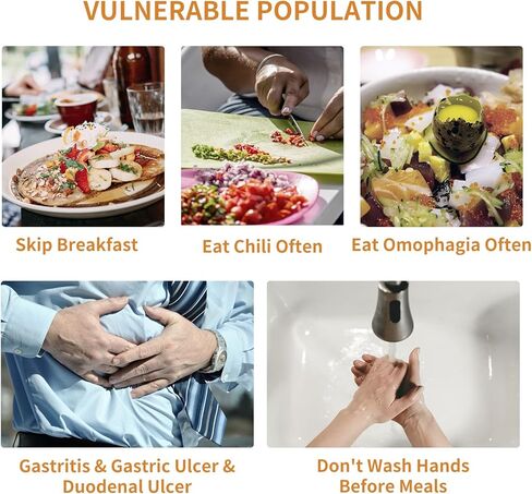 مجموعات اختبار H. Pylori، مجموعة الاختبار الذاتي لـ H. Pylori، طقم اختبار منزلي للكشف عن هيليكوباكتر بيلوري، طقم اختبار H-Pylori، لا تحتاج إلى الذهاب إلى المختبر، دقيقة وسهلة الاستخدام. B0CRPM8HFG in Kuwait