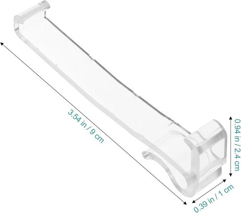 DECHOUS 12pcs Blind Trim Clip Hidden Valance Clips Window Blinds Hidden Clip Valance Retainer Holder Vertical Blinds for Sliding Glass Doors Vertical Curtain Plastic Replaceable in Saudi Arabia
