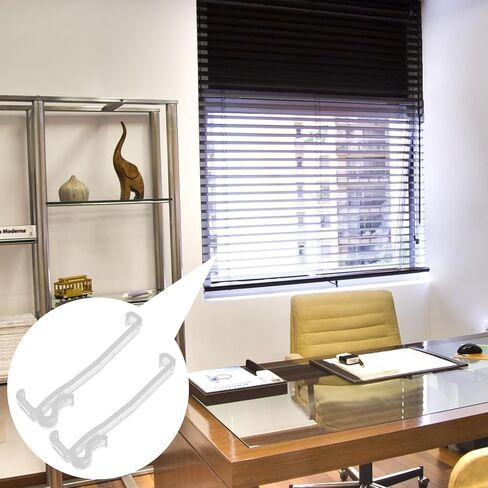 DECHOUS 12pcs Blind Trim Clip Hidden Valance Clips Window Blinds Hidden Clip Valance Retainer Holder Vertical Blinds for Sliding Glass Doors Vertical Curtain Plastic Replaceable in Saudi Arabia