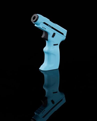 Maven Model K2 Butane Refillable Torch Lighter, Single Jet Windproof Adjustable Flame, Outdoor & Indoor Use, Safety Lock (Butane Not Included) (Black) in Saudi Arabia