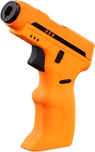 Maven Model K2 Butane Refillable Torch Lighter, Single Jet Windproof Adjustable Flame, Outdoor & Indoor Use, Safety Lock (Butane Not Included) (Black) in Saudi Arabia