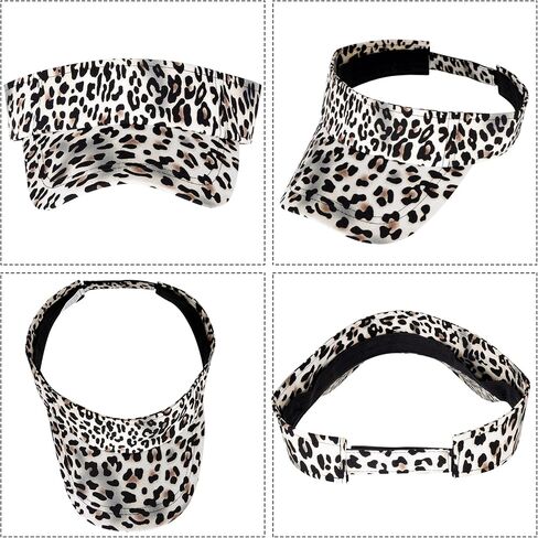 قطعة واحدة من ملابس رياضية بطبعة الفهد، قناع رياضي، قبعة رياضية للشمس، قناع قابل للتعديل للنساء والرجال in Kuwait