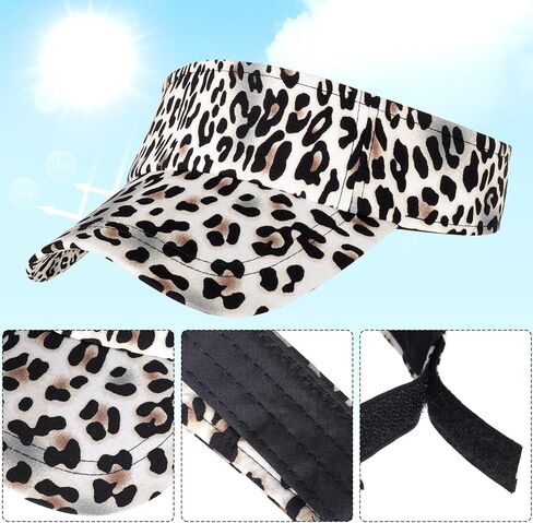 قطعة واحدة من ملابس رياضية بطبعة الفهد، قناع رياضي، قبعة رياضية للشمس، قناع قابل للتعديل للنساء والرجال in Kuwait