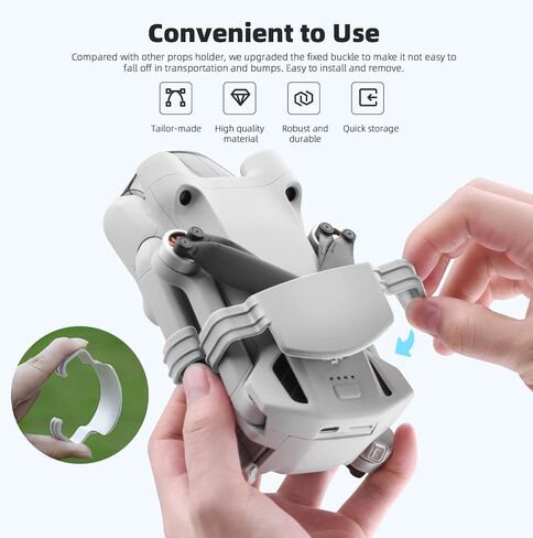 HeiyRC Propeller Holder Strap for DJI Mini 3 Pro Drone Fixed Fixator Props Blade Mount Stabilizer Protection Guard Accessory in Saudi Arabia