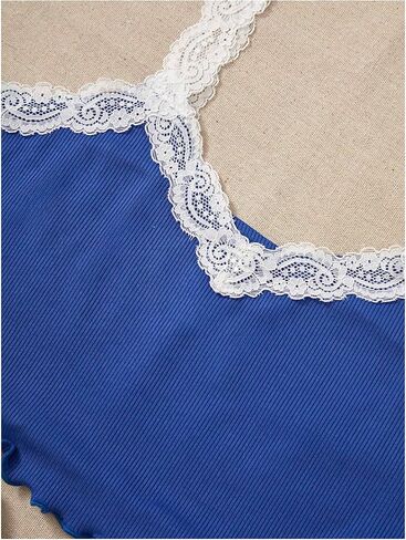 Milumia Women's 3 Piece Pajama Sets Floral Lace Cami Top and Shorts & Pants Pj Sets Loungewear in Saudi Arabia