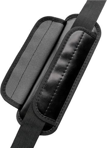 وسادات حزام الكتف العالمية، وسادة كتف جلدية بديلة، وسادة هوائية قابلة للإزالة للحقيبة، حقيبة الظهر، المراسلة، الكاميرا، صالة الألعاب الرياضية، الكمبيوتر المحمول، حزام الجيتار (أسود) in Kuwait