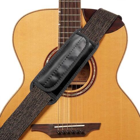 وسادات حزام الكتف العالمية، وسادة كتف جلدية بديلة، وسادة هوائية قابلة للإزالة للحقيبة، حقيبة الظهر، المراسلة، الكاميرا، صالة الألعاب الرياضية، الكمبيوتر المحمول، حزام الجيتار (أسود) in Kuwait