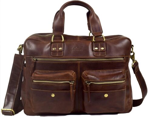 (A&Z style 1827) Genuine Leather Laptop Messenger Bag in Saudi Arabia