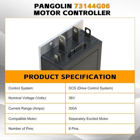 PANGOLIN 73144G06 Speed Controller 36V 300A 1206SX Compatible with E-Z-GO DCS Models with Sepex, Replace OE 73144-G06 in Saudi Arabia