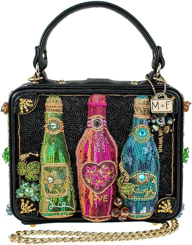 Mary Frances In the Spirit Beaded Top Handle Cocktails, Champagne Handbag, Multi in Saudi Arabia
