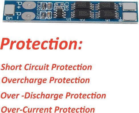 DIANN 10 قطعة 2S BMS 7.4 فولت 8.4 فولت 8A لوح حماية بطارية ليثيوم 18650 شاحن PCB وحدة لوح حماية لخلية بطارية ليثيوم أيون in Saudi Arabia