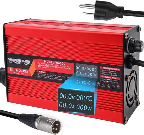 58.8V 4A Li-ion Battery Charger with OLED Display DC XLR 3 Prong Plug Used for 14S 52V Lithium Battery Pack 52V Fast Battery Charger in Saudi Arabia