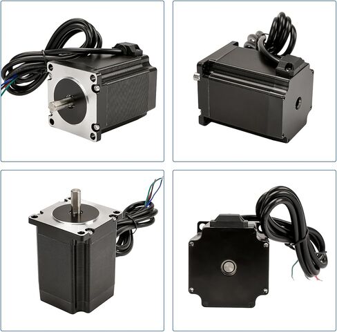 Nema 23 محرك متدرج 4.0A 2.0Nm طول 76 مللي متر مع عمود 8 مللي متر لطريق مخرطة مطحنة CNC in Kuwait
