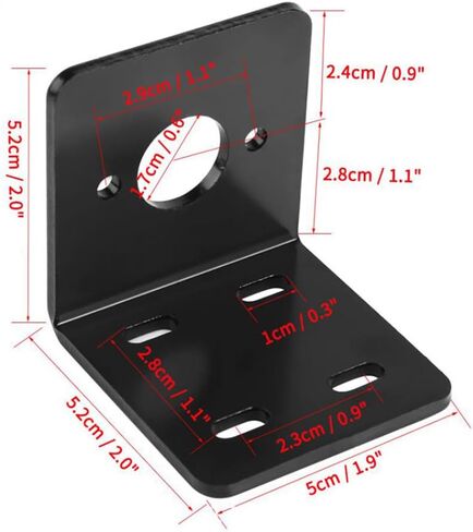2-Pack RC Motor Base Metal L-Shape Motor Mounting Holder Fixed Seat Bracket for 775 755 Motors (for 775 Motors) in Saudi Arabia