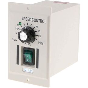 AC 110V 400W Knob Motor Speed Controller DC 0-90V Variable Adjust Lathe Control