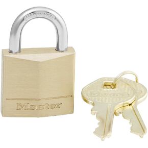 Master Lock 130D Solid Brass Padlock, 1-3/16-inch