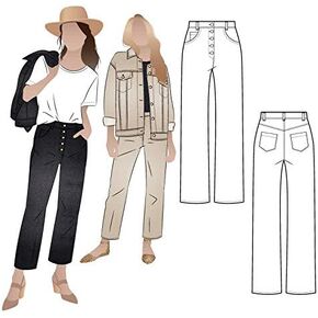 Style Arc Sewing Pattern - Elwood Jean (Sizes 18-30)