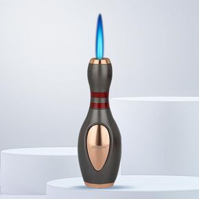 Cool Bowling Lighter, Torch Jet Flame Butane Lighters, Refillable Adjustable Flame, Gift for Men and Girl Candles Camping (No Butane Fuel) Refillable in Saudi Arabia