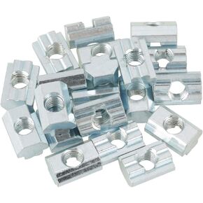 Hammerhead Nuts, Nutenstein M8 Nut 10, 20pcs 40 Series 4040 Series M8 Zinc Plated Carbon Steel Sliding T-Slot Nut for Aluminum Profile Accessories(M8)
