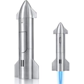 Butane Torch, Torch Lighter with Adjustable Flame & Visual Window, Butane Torch Lighter for Father's Day, Birthday Gifts, BBQ, DIY, Baking, Brulee, Creme, Butane Gas Not Included, Silver