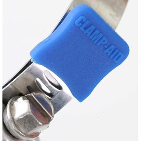 واقيات نهاية مشبك خرطوم أزرق من Worm Gear من CLAMP-AID لنطاقات عريضة 1/2 بوصة. عبوة من 20 قطعة. اللون: أزرق in Kuwait