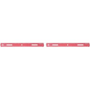 Westcott Plastic Ruler, 12 Inches/30 Centimeters, Red (16016)