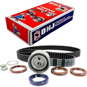 DNJ TBK634 Timing Belt Kit for 1994-2004 / Infiniti, Mercury, Nissan / D21, Frontier, Maxima, Pathfinder, Pickup, Quest, QX4, Villager, Xterra / 3.0L, 3.3L / SOHC / V6 / 12V / 181cid, 182cid, 3275cc