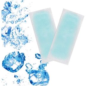 20 Sheets Fever Cooling Gel Patches, Cooling Forehead Strips Cooling Gel Sheet for Dog Foot Baby Kids Children Adult Relieve Headache, Toothache Pain, Drowsiness, Fatigue, Refreshing, Sunstroke