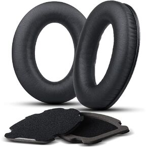 Replacement Ear Pads for Bose Aviation A20, Earpads Cushions Compatible with Bose Aviation Headset X A10 A20, Durable Leather Slow Rebound Memory Foam (Black)