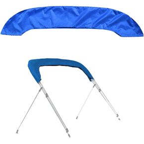 Bimini Top Boot Cover for 3 Bow Boat Support Top - 600D Waterproof Canopy Storage Organization Accessories for Snow Rain Dust Proof (73"-78" W)