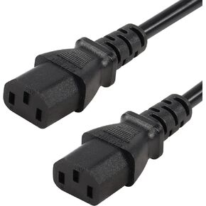 CERRXIAN 0.5m C13 to C13 Power Cable,18AWG 10A 250V IEC 320 C13 Female to C13 Female Computer Monitor PDU Power Conversion Cord(c13-c13)