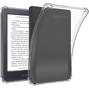 for Kobo Nia 6.0" Case, Ultra Clear Soft Flexible Transparent TPU Skin Bumper Back Cover Shell for Kobo Nia 6.0", Clear