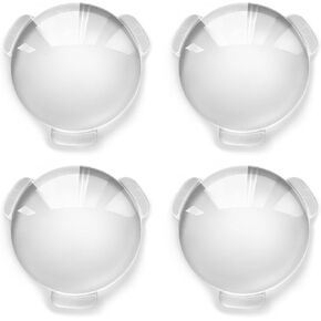 Biconvex Lens Set, Pop-Tech Glass Lens Bi-Convex 34mm Diameter 45mm Focal Length Lens for DIY Google Cardboard VR