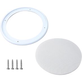 RDEXP 8Inch DIY Car Audio Speaker Cover Decorative Circle Metal Net Mesh Grille White 10.16 x 9.61 x 1.06 Sturdy Construction
