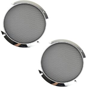 2PCS Audio Speaker Cover Mesh Grills Horn Guard with Screws for Car (8Inch, Silver)