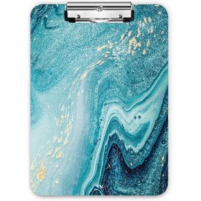 Clipboard, Decorative Clipboards with Low Profile Clip, Standard A4 Letter Size 9" x 12.6" for Students, Teacher, Woman and Kids, Cute Clipboard Custom Pattern… (A02)