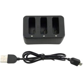 1PCS 3 in 1 Black Charger for Tello Four-axis Drone Lithium Battery