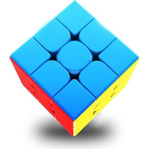 Speed Cube 3x3,Original Magic Cube Puzzle Toy,Full Size 2.2'' Advanced Version,QYTOYS Speed Cube,Easy Turning & Smooth Play Durable Puzzle Cube Toy Stickerless ABS-Colour Cube