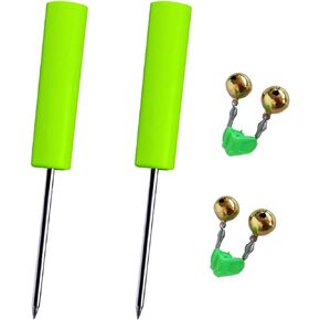 Rod Pole Holders for Bank Fishing，Fishing Rod Holder Ground，Fishing Holder Stand，with Copper Fishing Rod Alarm Bell