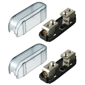 Mini ANL Fuse Holder Midi Fuse Holder Auto Parts Inline Fuse Holders for Automotive Marine （2 Pcs）