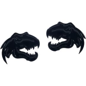 A Pair Dinosaur Emblem Car Metal Badge for Dodge RAM TRX 1500 2500 3500 Charger Challenger