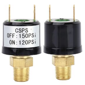 Air Pressure Switch, Air Compressor Switch Check Valve Pressure Switch for Air Compressor 120-150 PSI Air Compressor Pressure Control Switch Valve Heavy Duty Pressure Switch