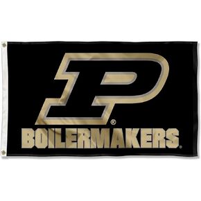 Purdue Boilermakers Slant P Logo Flag